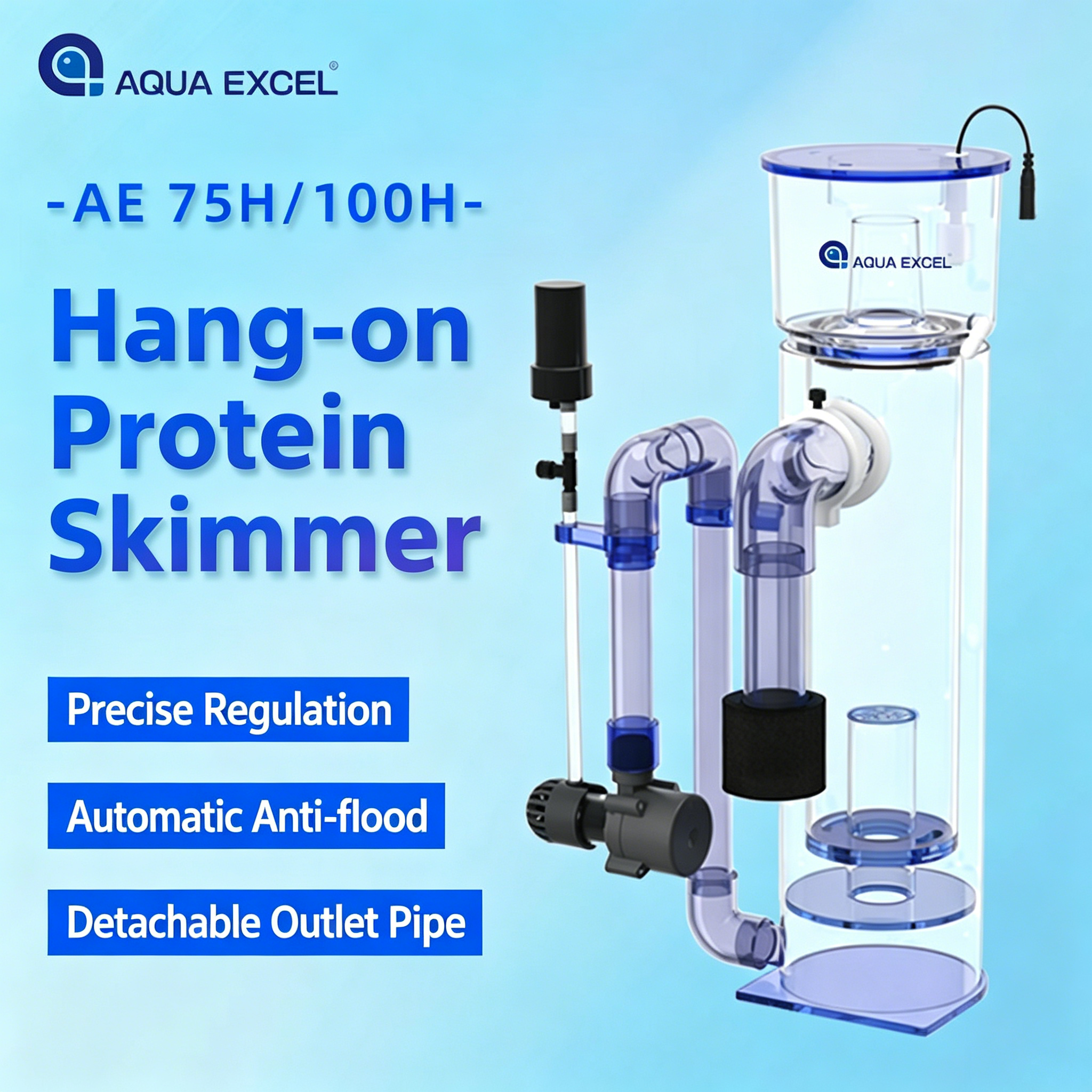 Aquarium Marine Fishes - AQUA EXCEL AE-75H/100H Hang-on DC Aquarium