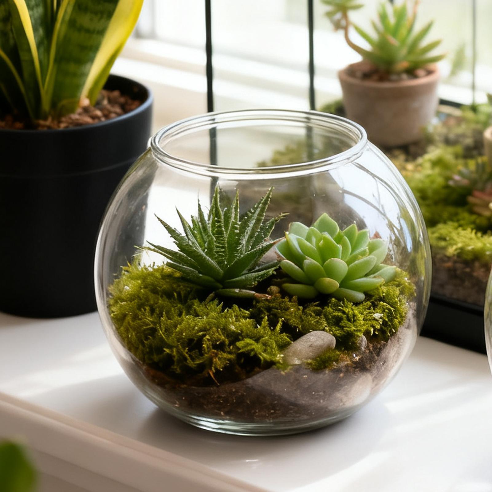 Aquarium Innovative Marine - Bubble Bowl Space-Saving Aquarium Accessories Bubble