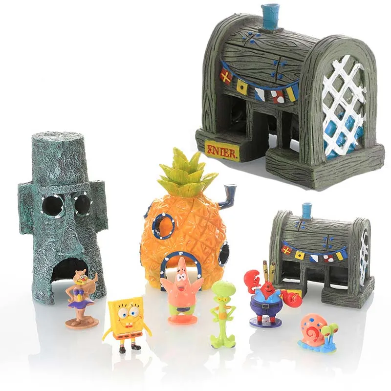 Marine Aquarium For Sale - @@Spongebob Set Action Figures Cartoon Mini
