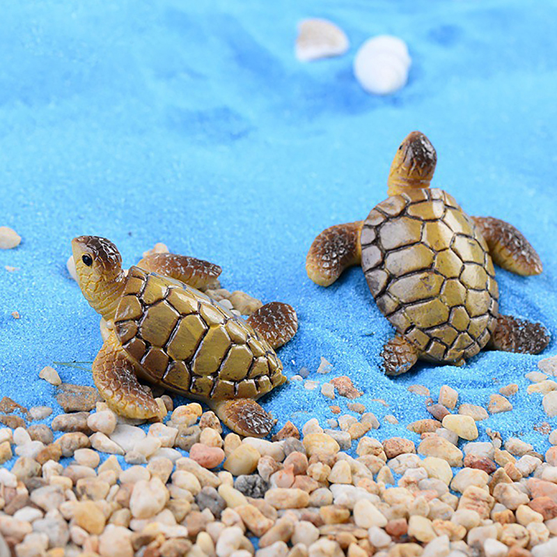Marine Aquarium For Sale - 1pc Mini Sea Turtle Model Resin