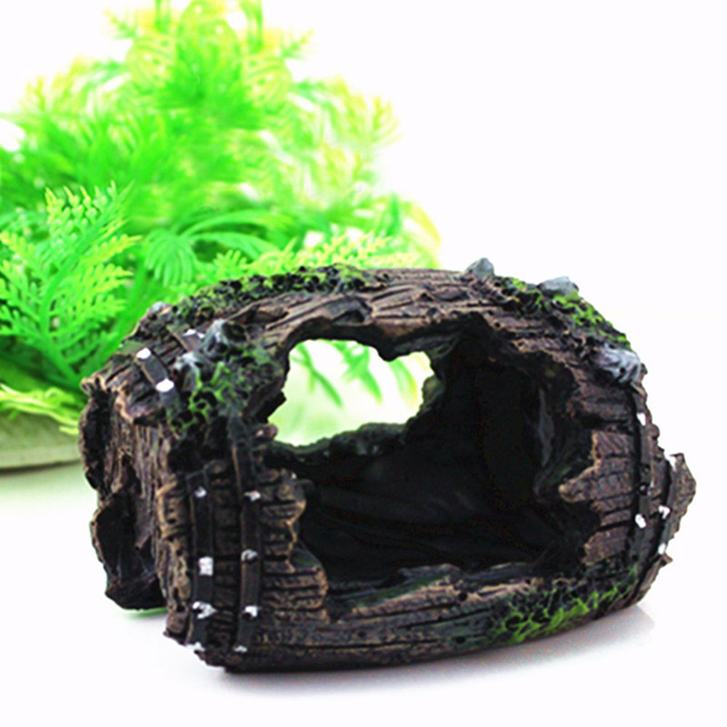 Marine Aquarium For Sale - Aquarium Artificial Barrel Cave Resin Ornaments
