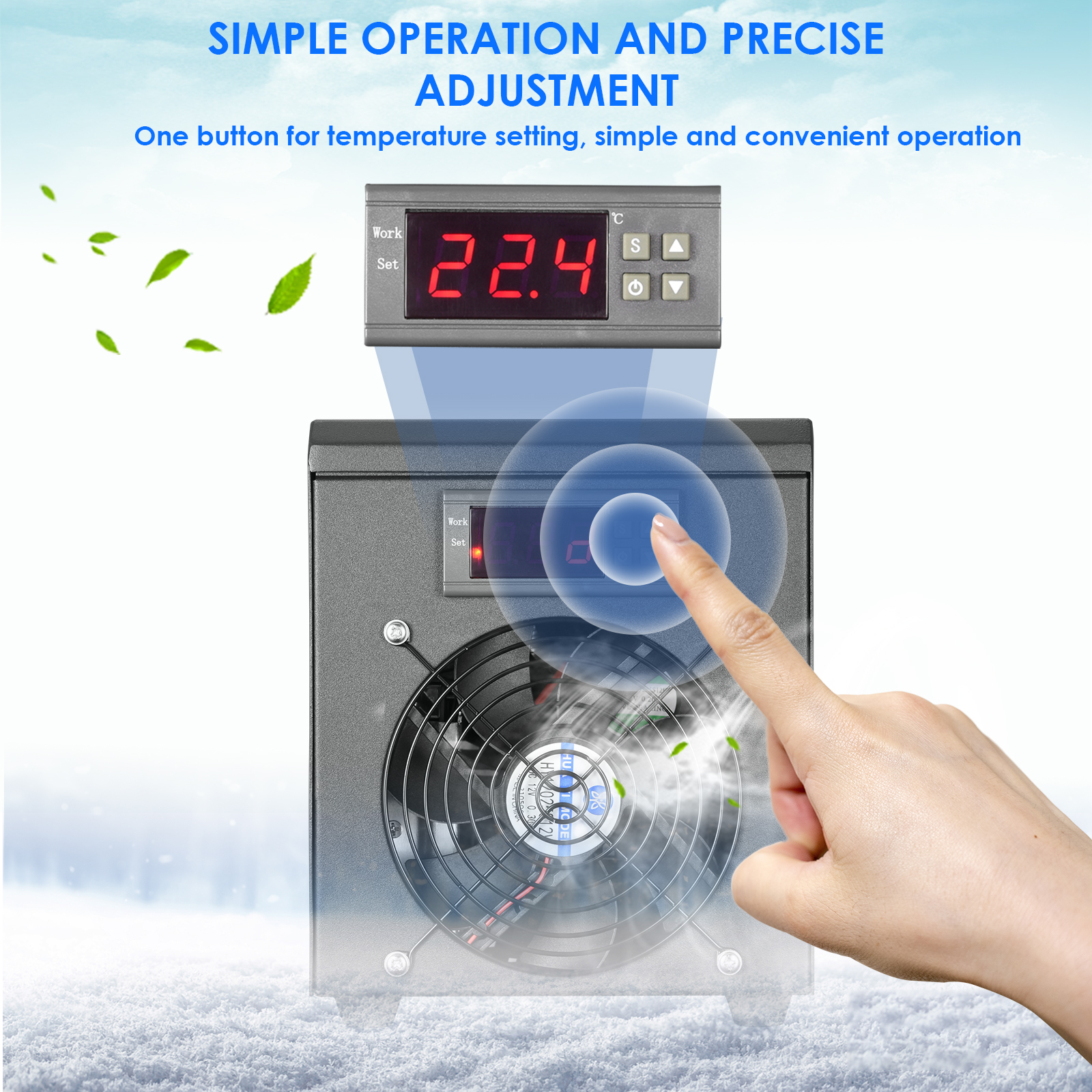 180W Aquarium Water Chiller 55 - Marine Aquarium Heater ulasan dan harga