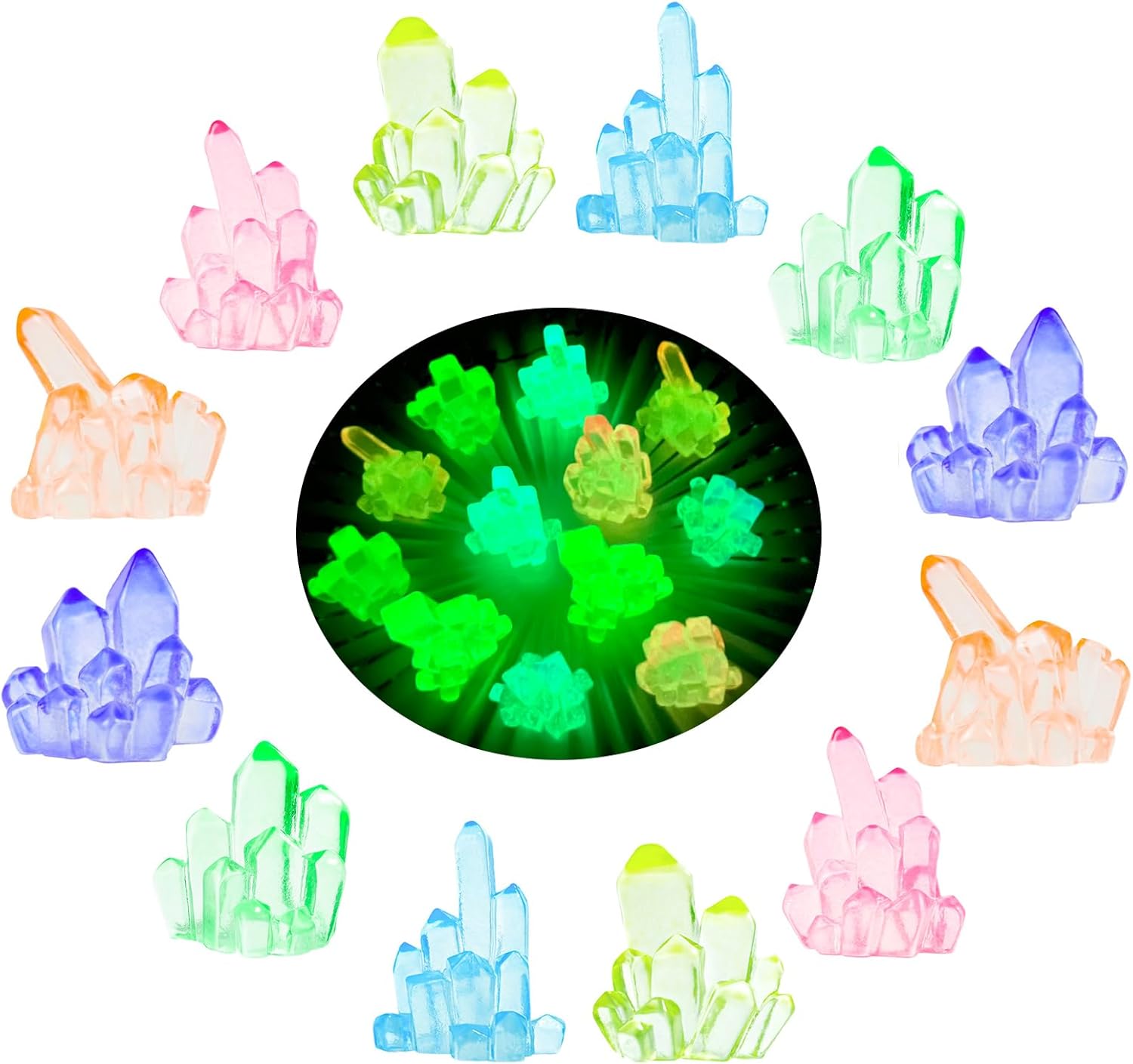 12pcs Glow in the Crystal Mini - Aquarium Innovative Marine ulasan dan harga