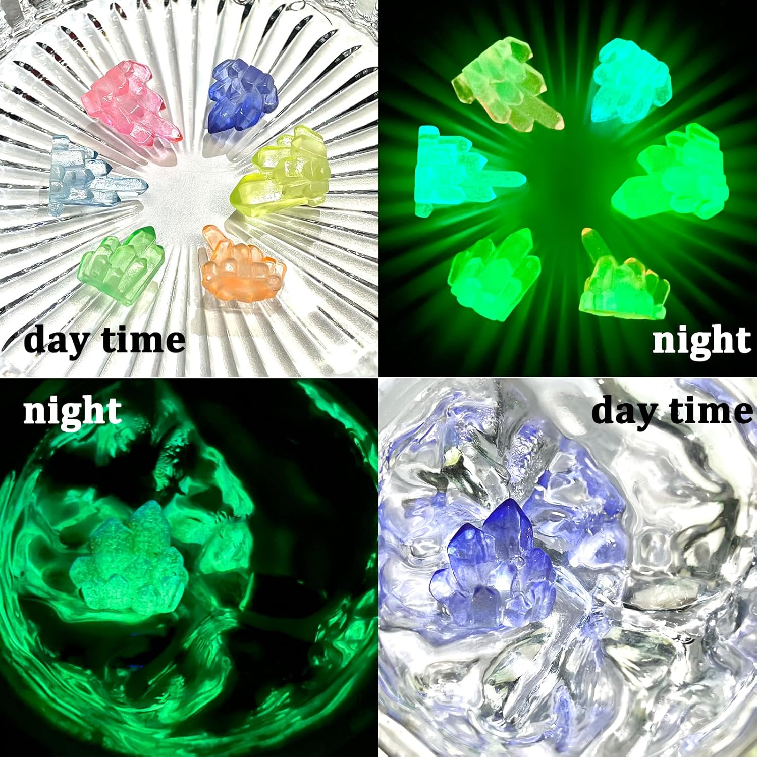 12pcs Glow in the Crystal Mini - Aquarium Innovative Marine ulasan dan harga