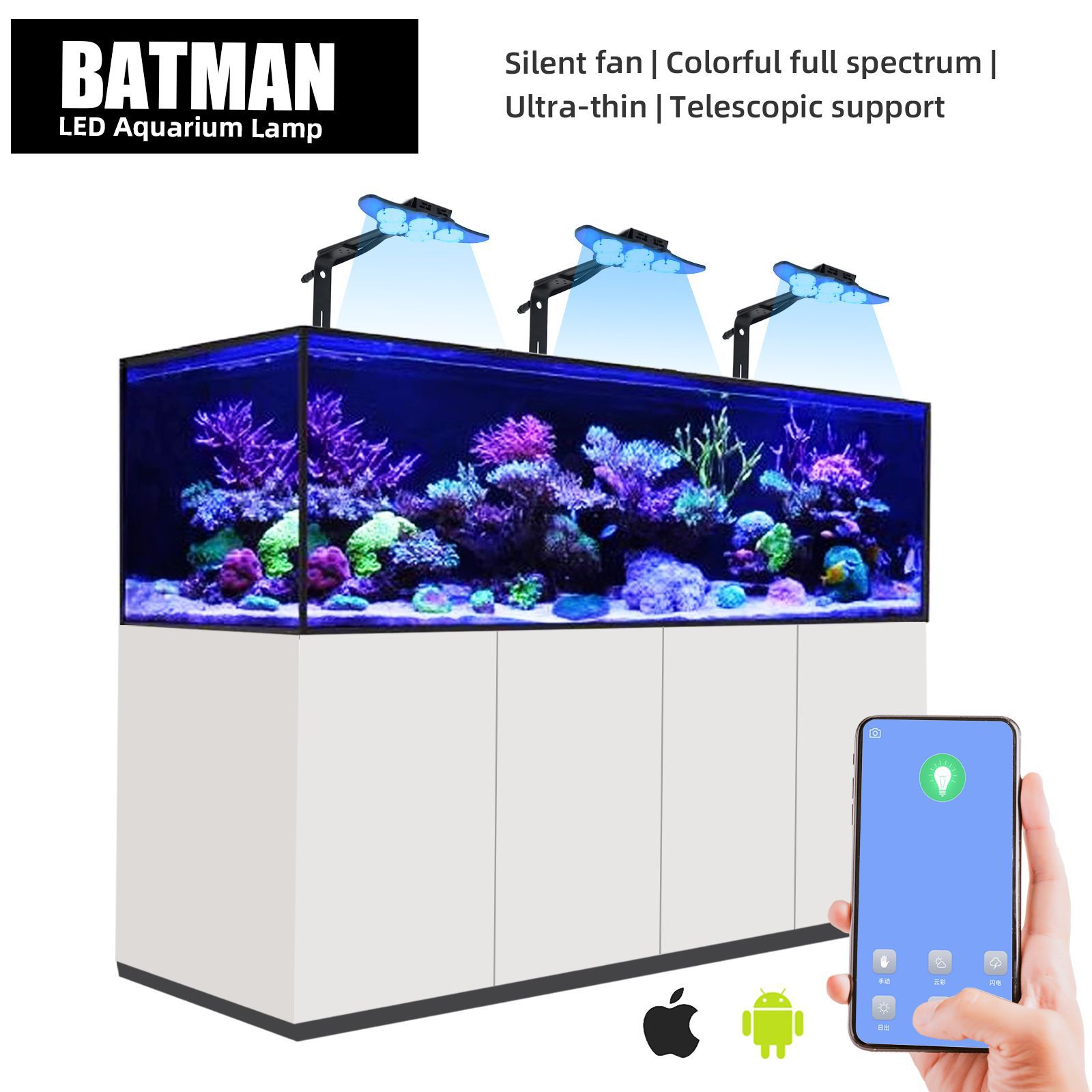 LED Marine Aquarium Coral Aqua - Aquarium Marine ulasan dan harga
