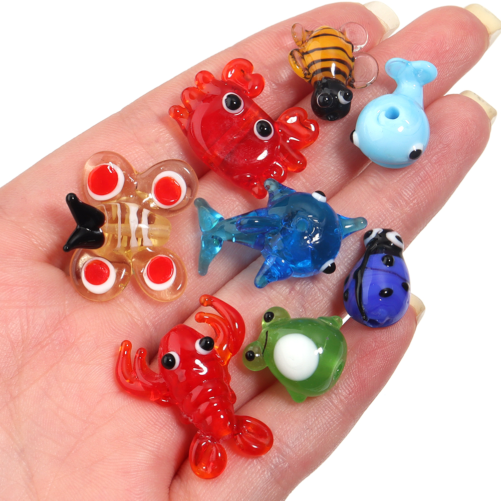 2Pcs Glass Pendant Marine Anim - Aquarium Marine Fishes ulasan dan harga