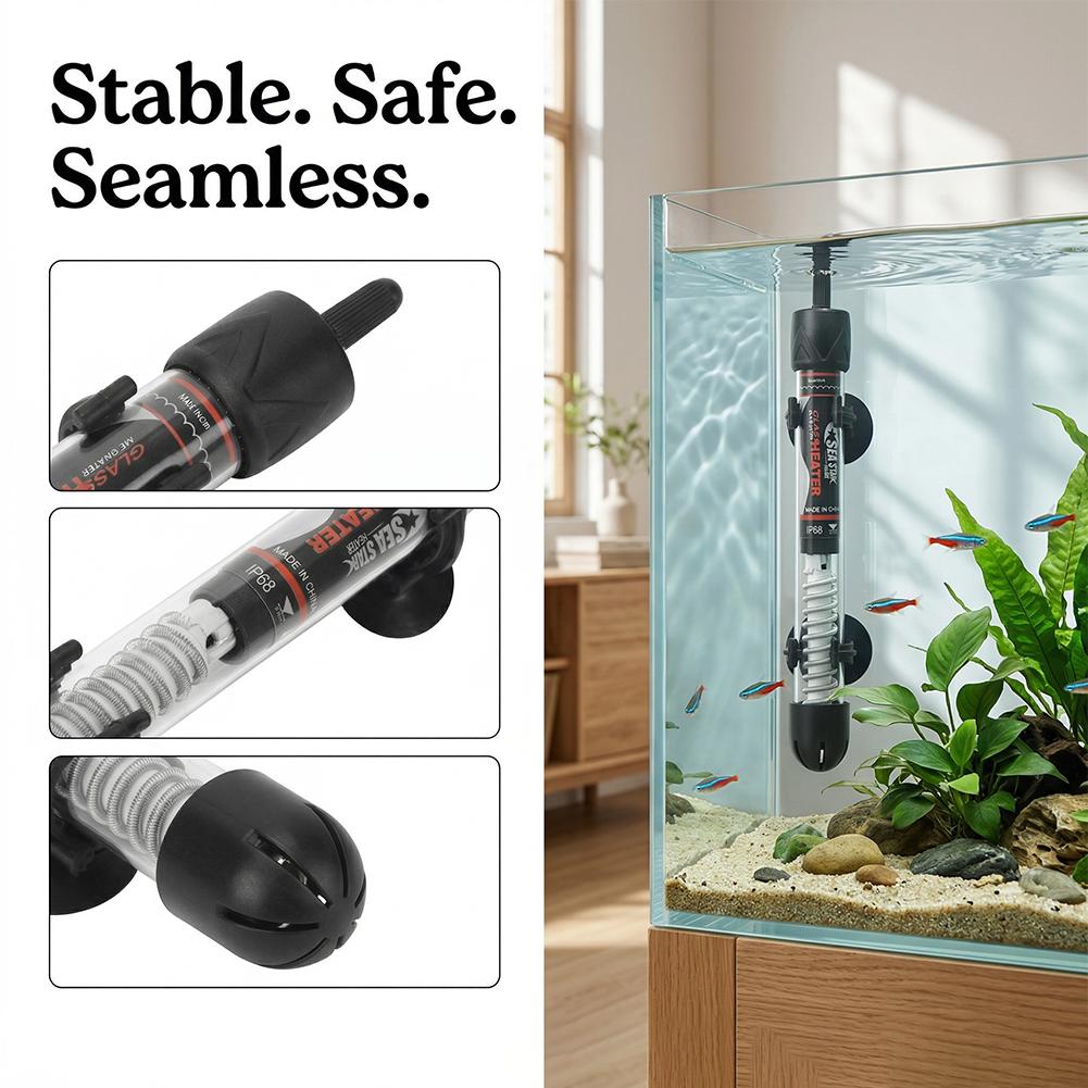 Adjustable Temperature Thermos - Marine Aquarium Heater ulasan dan harga