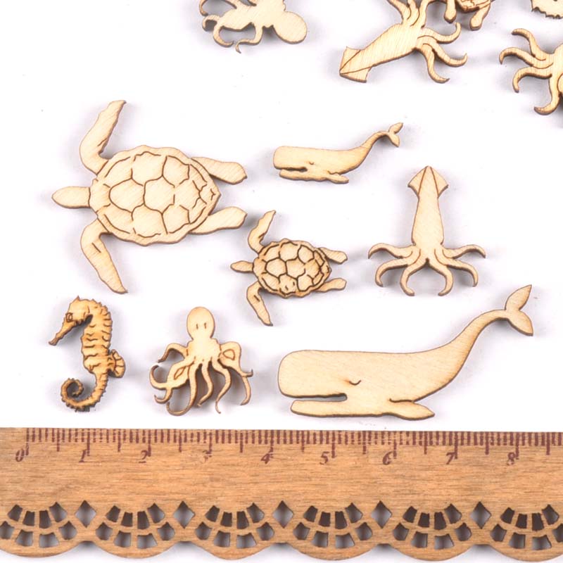20Pcs 25-40mm Sea Turtle/horse - Marine Aquarium Decorations ulasan dan harga