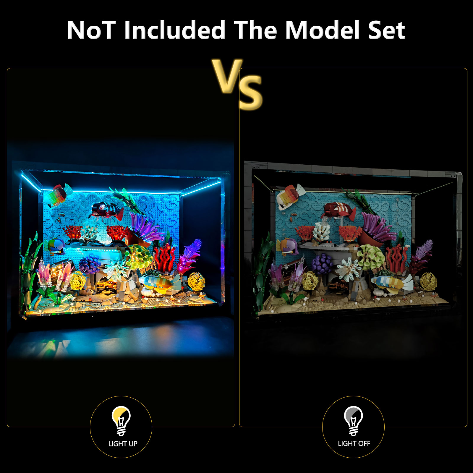 LYBMTWF LED Lighting Kit Compa - Marine Aquarium Lamp ulasan dan harga