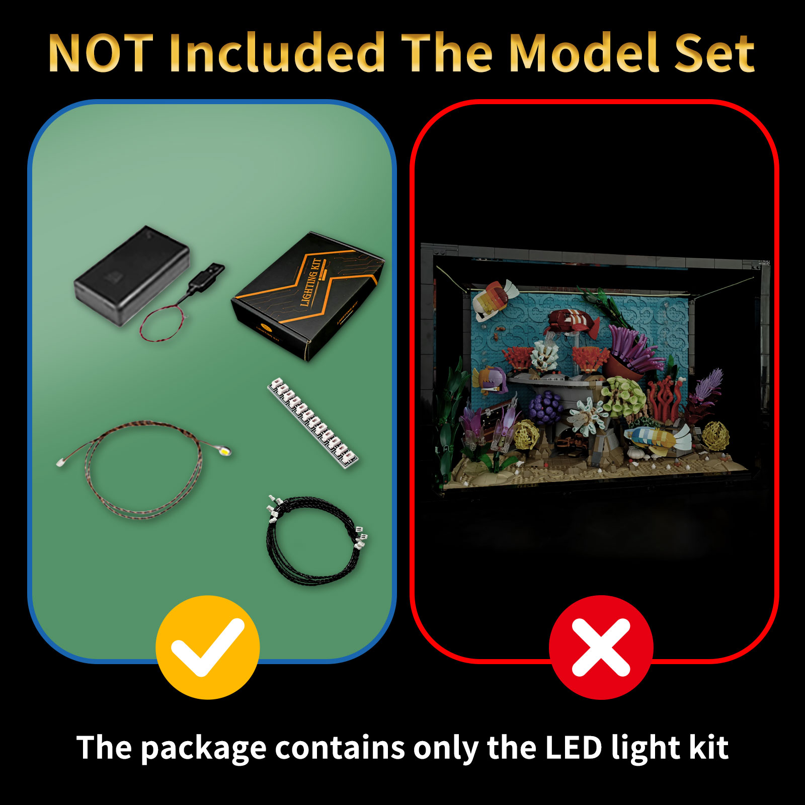 LYBMTWF LED Lighting Kit Compa - Marine Aquarium Lamp ulasan dan harga
