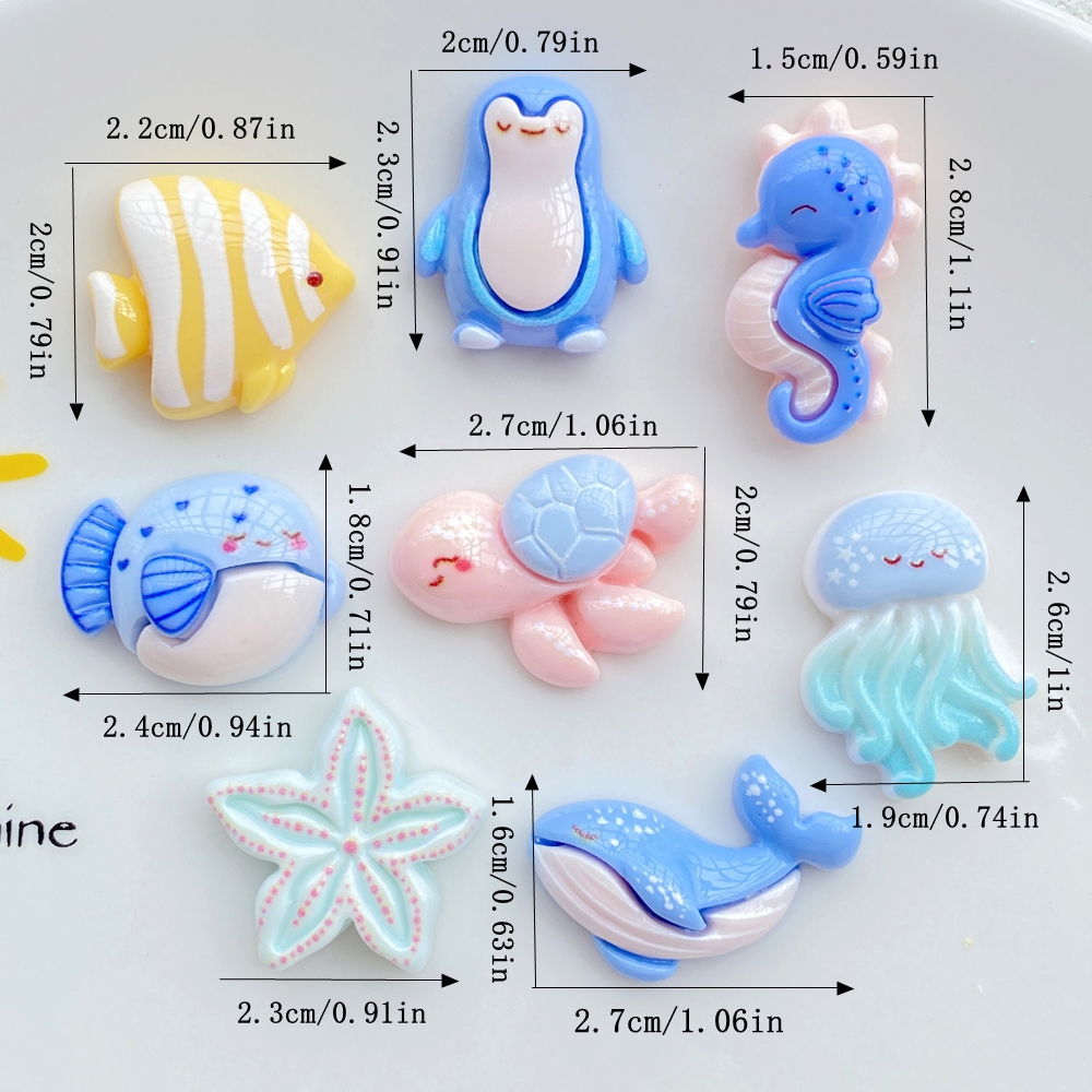 10pcs Colorful Resin Cartoon P - Marine Aquarium Decorations ulasan dan harga