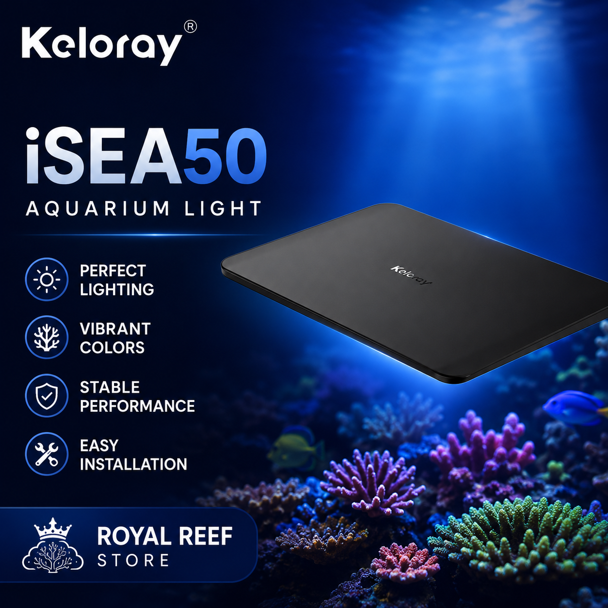 Keloray iSEA50 50W Fanless Ful - Aquarium Marine Fishes ulasan dan harga