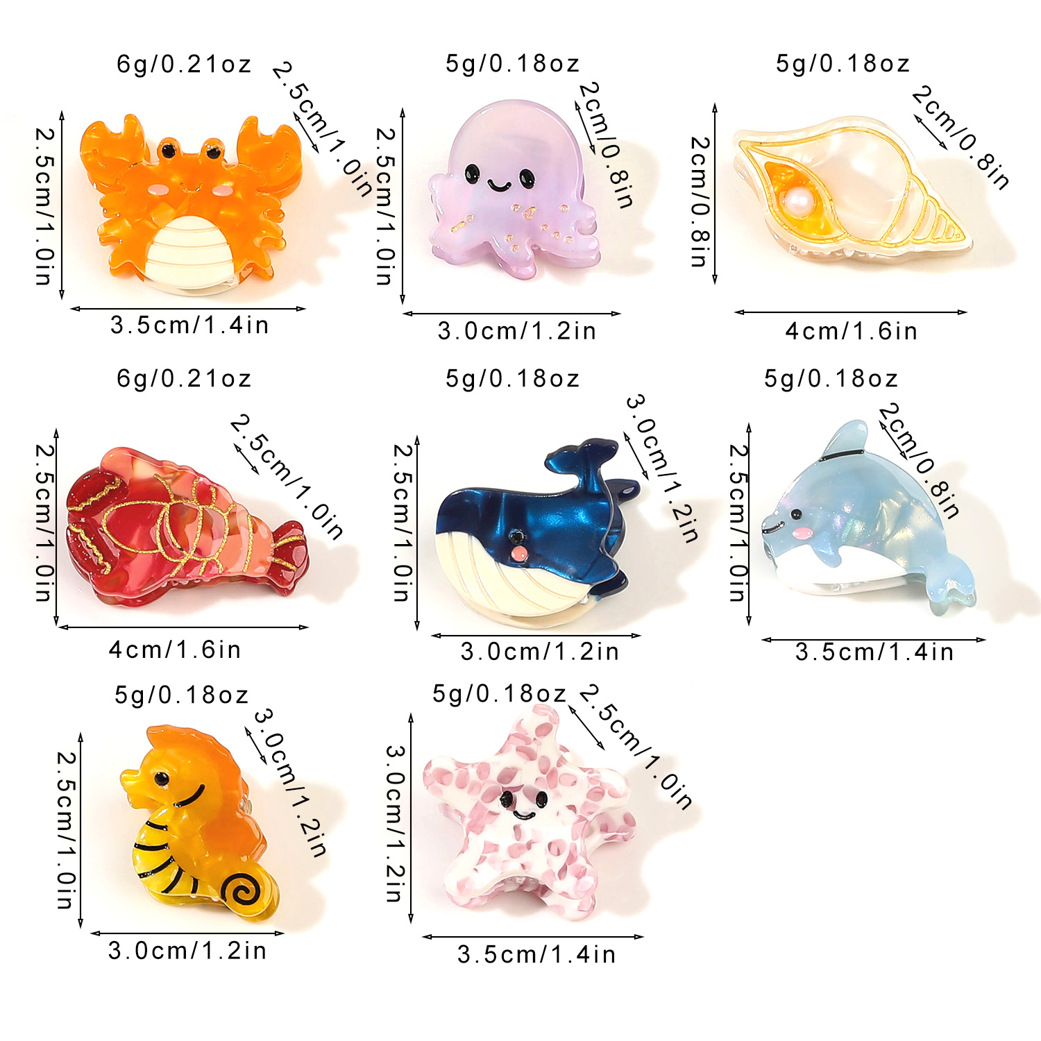 2PCS Acetate Ocean Animal Hair - Marine Aquarium Decorations ulasan dan harga
