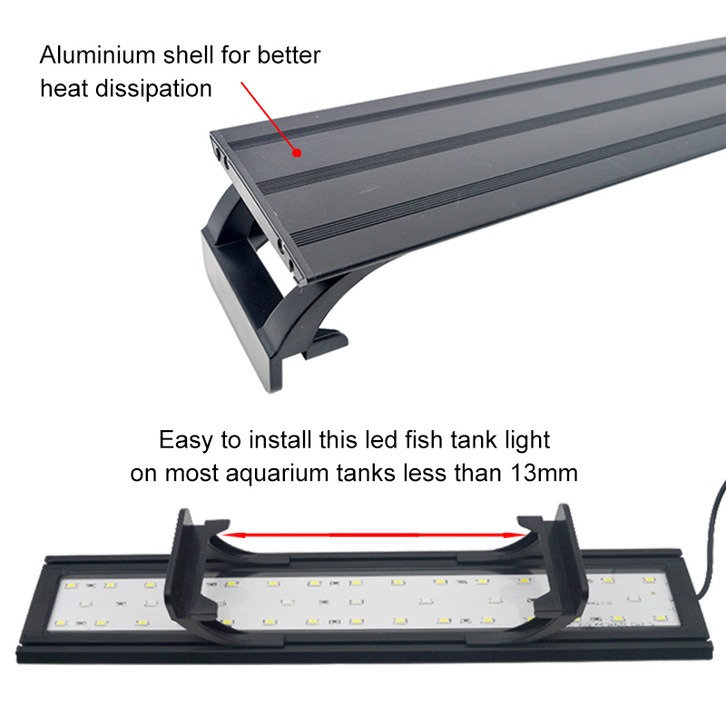 Aquarium LED Light for 16-64CM - Marine Aquarium Lamp ulasan dan harga