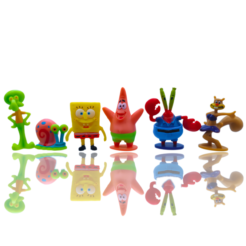 6pcs SpongeBob Fish Tank Decor - Marine Aquarium Decorations ulasan dan harga