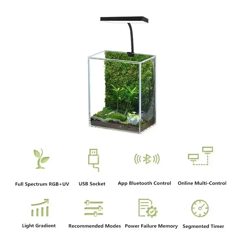 WEEK AQUA Mini 9 Pro USB Nano  - Marine Aquarium Lamp ulasan dan harga