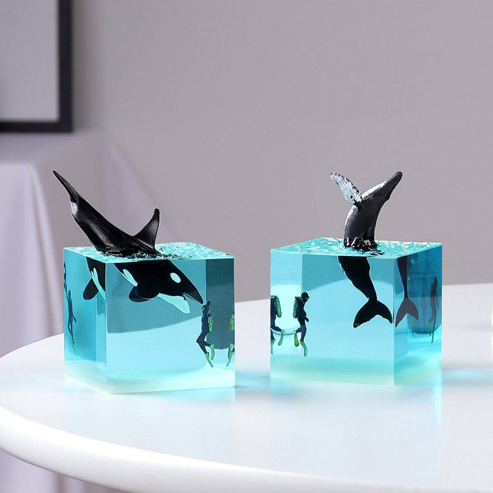 Micro Landscape Whale Diver Mo - Marine Aquarium Decorations ulasan dan harga