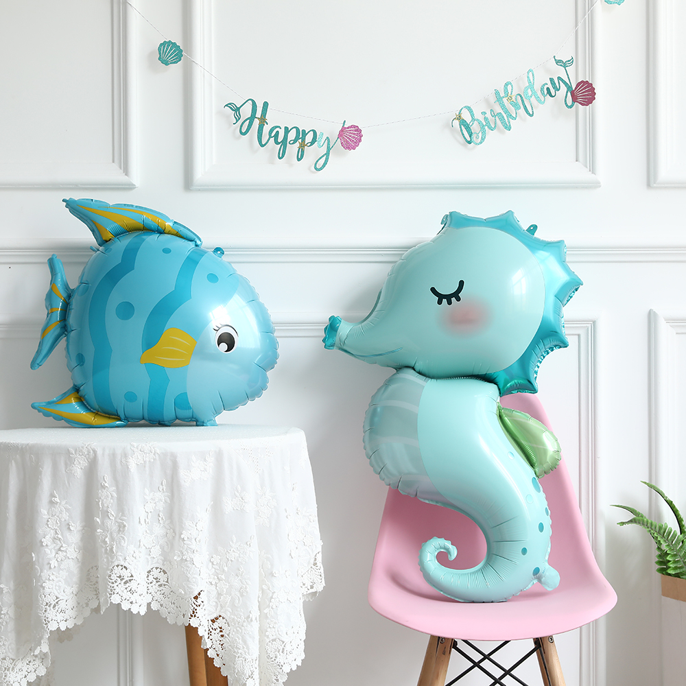 Ocean Animal Balloon Set Dolph - Marine Aquarium Decorations ulasan dan harga