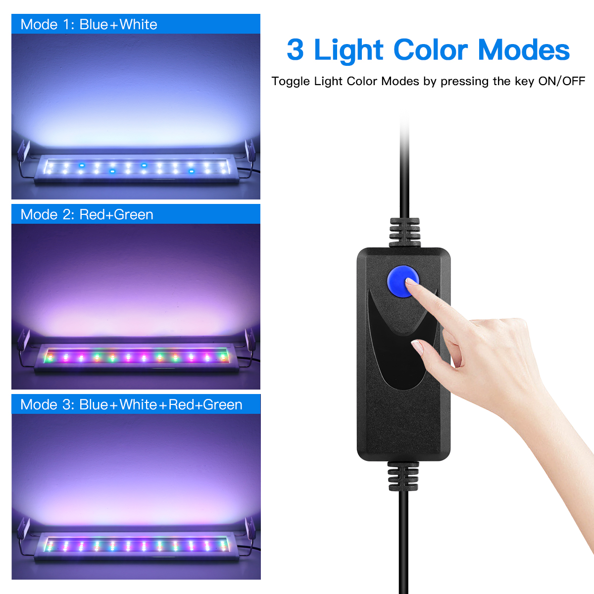 Super Slim LED Aquarium Light  - Marine Aquarium Lamp ulasan dan harga
