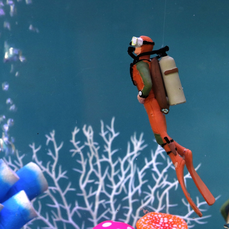 Aquarium Diver Decoration Floa - Aquarium Innovative Marine ulasan dan harga