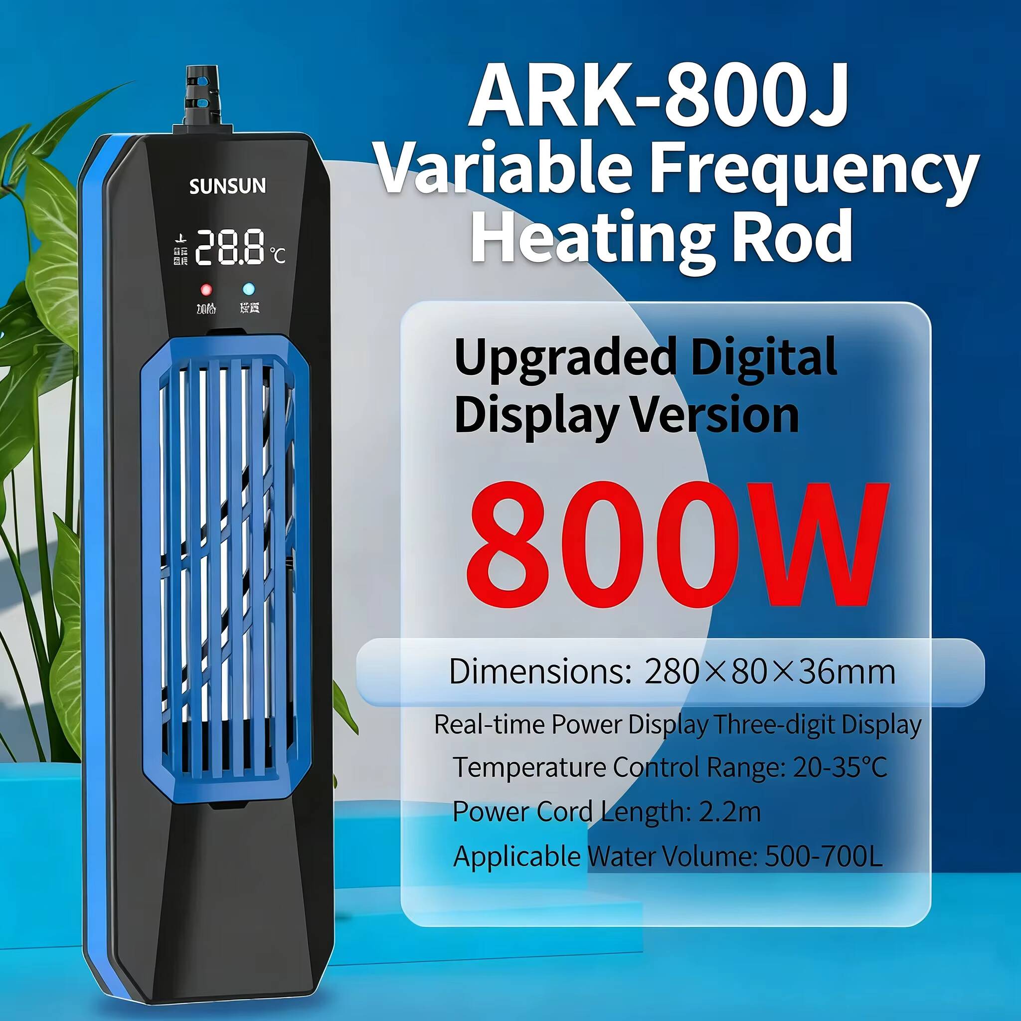 SUNSUN PTC  ARK/PTC High-Power - Marine Aquarium Heater ulasan dan harga