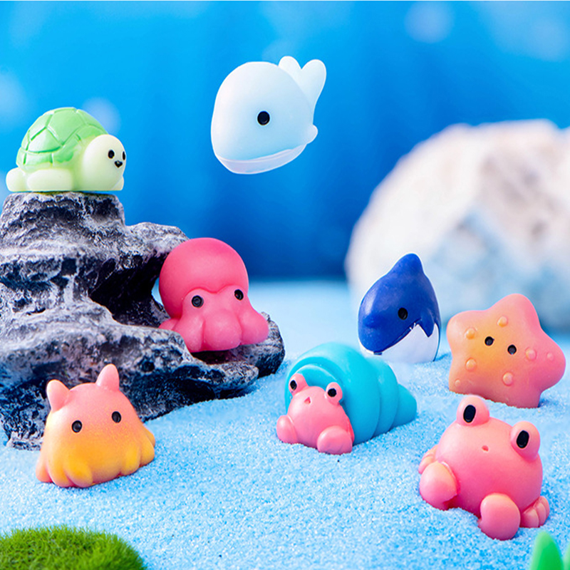Marine Animals Figurine Dolphi - Aquarium Marine Fishes ulasan dan harga