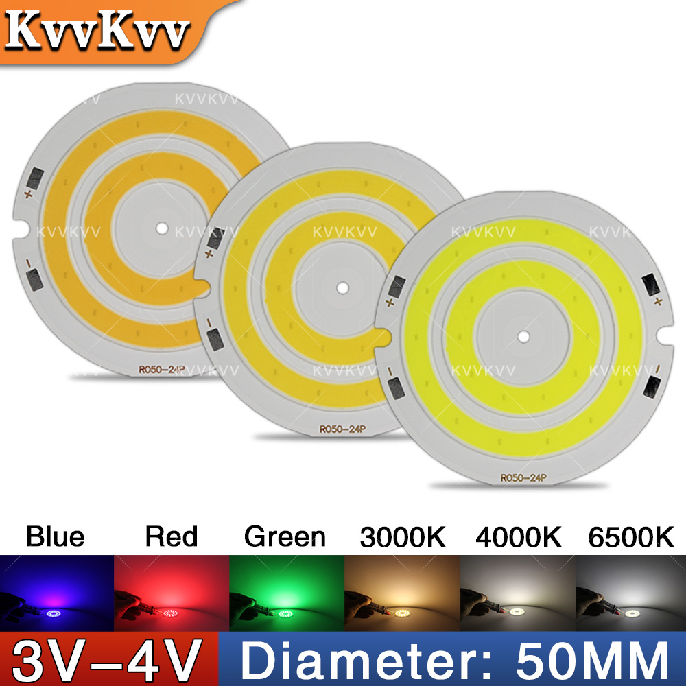 3V 4V Round COB LED Lamp Parts - Marine Aquarium Lamp ulasan dan harga