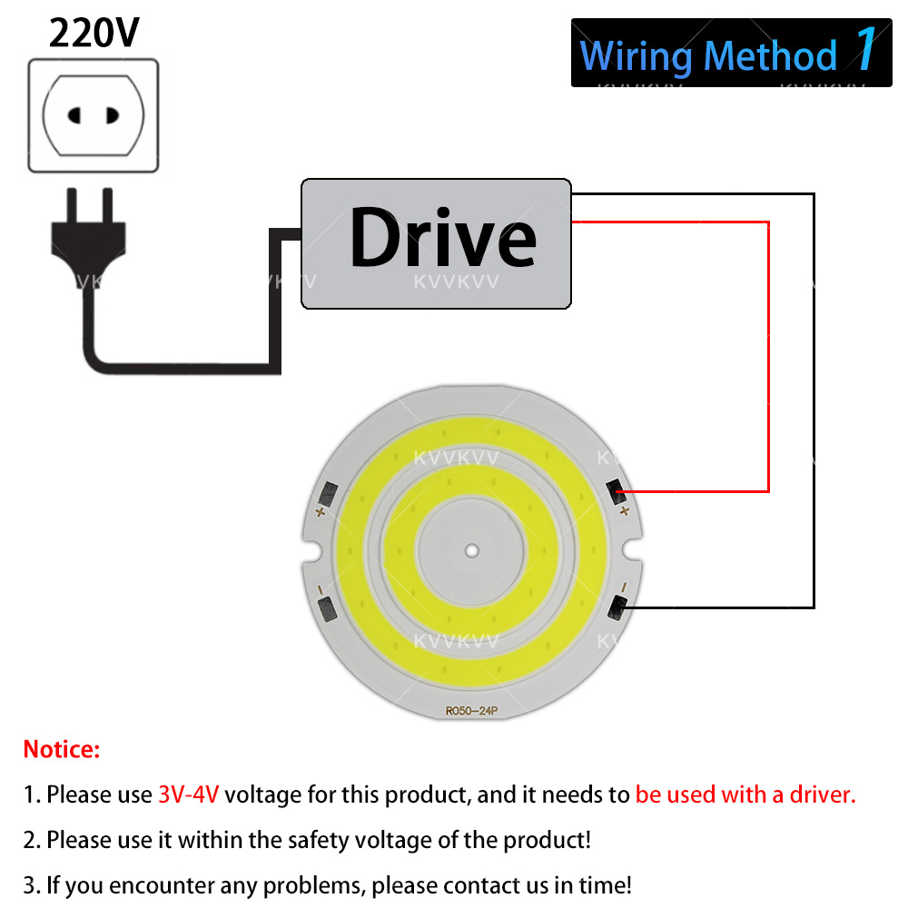 3V 4V Round COB LED Lamp Parts - Marine Aquarium Lamp ulasan dan harga
