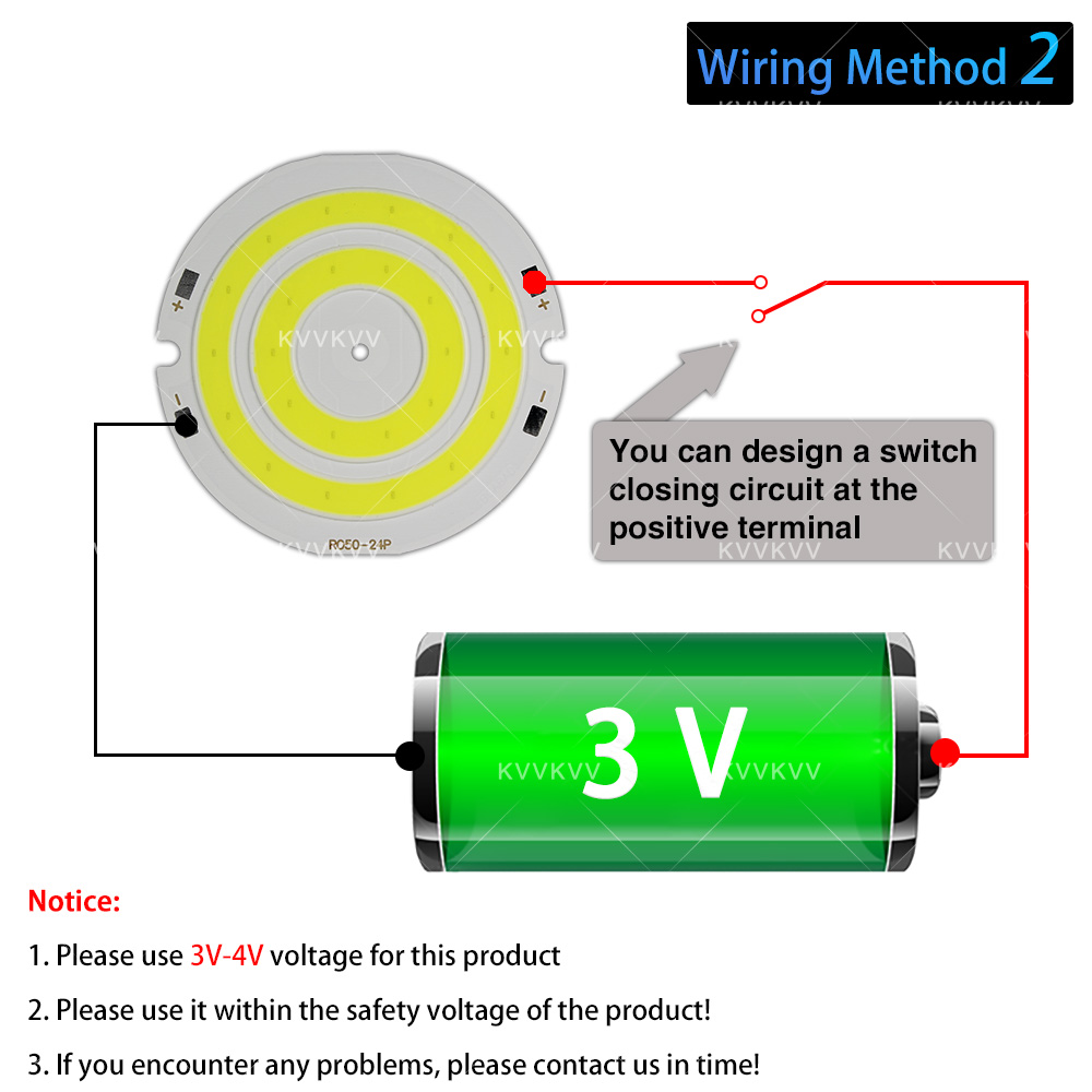 3V 4V Round COB LED Lamp Parts - Marine Aquarium Lamp ulasan dan harga