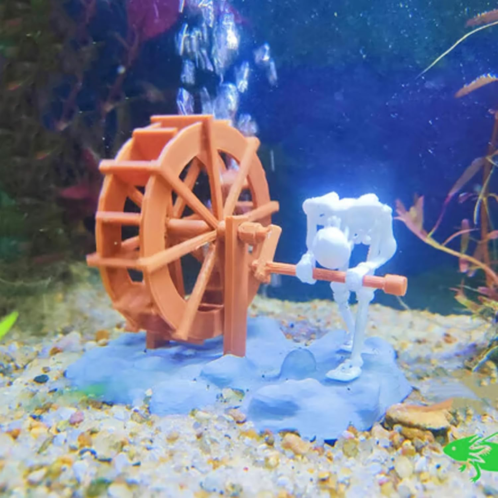 Skeleton Waterwheel Creative U - Aquarium Marine ulasan dan harga