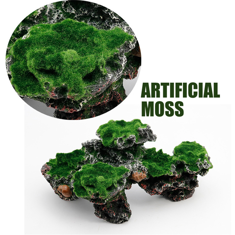 Resin Green Rockery Aquarium D - Marine Aquarium Live Sand ulasan dan harga